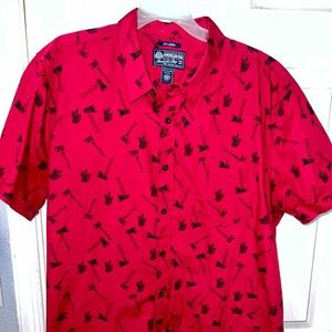 Chief multi axes everywhere button down shirt